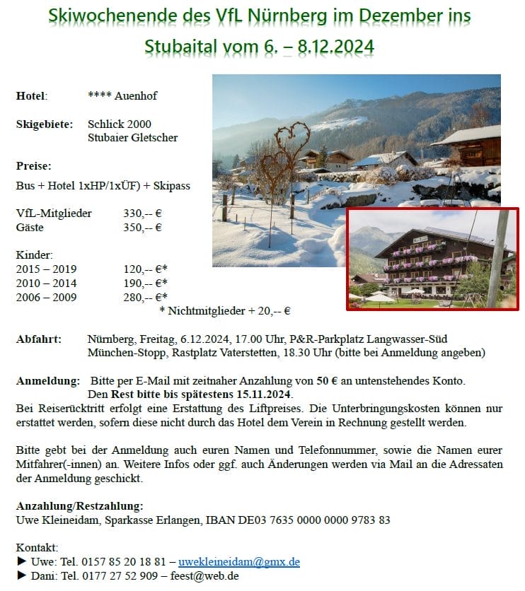 Skiwochenende im Dezember 2024