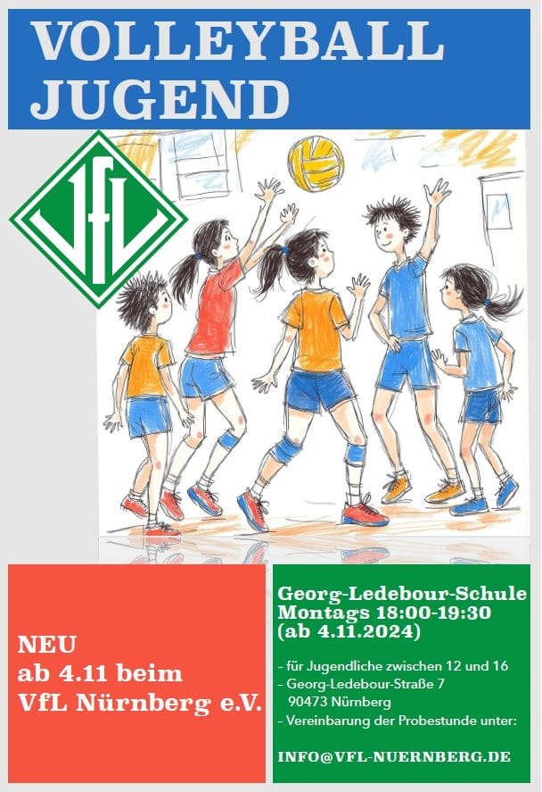 ***NEU*** Volleyball für Jugendliche ab dem 04.11.2024