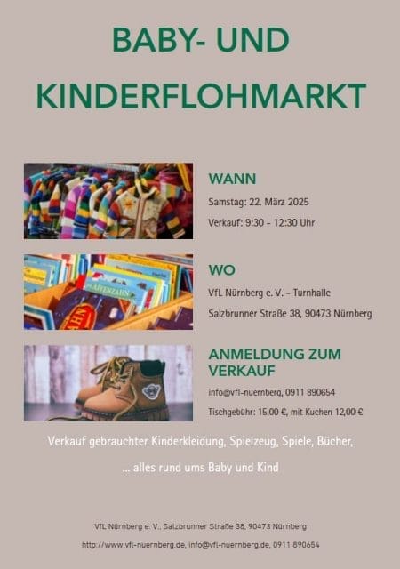 Baby- und Kinderflohmarkt am Samstag, 22.03.2025