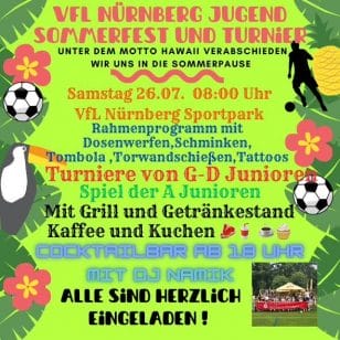 Sommerfest am 26.07.2025 beim VfL
