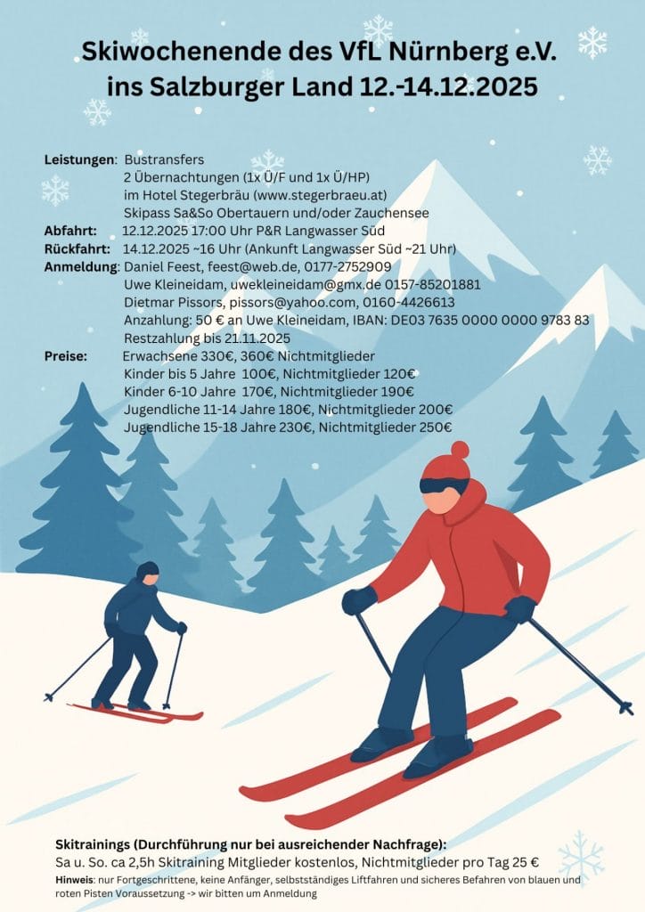 Ski-Wochenende ins Salzburger Land vom 12. – 14.12.2025